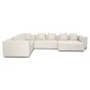 Hailey - U-sofa modulsofa i beige med 4 moduler - Højrevendt chaiselong L: 368 X D: 247 X H: 65 cm