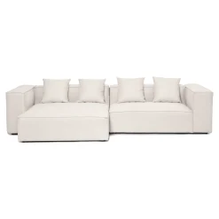 Hailey - Venstrevendt chaiselong modulsofa i beige med 2 moduler L: 294 X D: 148 X H: 65 cm