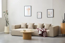 Hailey - Venstrevendt chaiselong modulsofa i sand med 2 moduler L: 294 X D: 148 X H: 65 cm