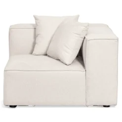 Hailey hjørne modul i beige L: 100 X D: 100 X H: 65 cm