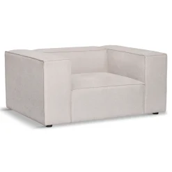 Hailey lænestol i beige L: 136 X D: 100 X H: 64 Cm