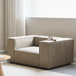 Hailey lænestol i sand L: 136 X D: 100 X H: 64 Cm