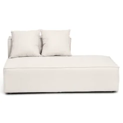 Hailey modul med halvt ryglæne højrevendt i beige L: 148 x D: 100 x H: 65 cm