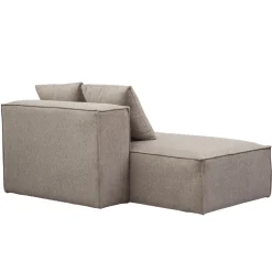 Hailey modul med halvt ryglæne venstrevendt i sand L:148 x D: 100 x H: 65 cm