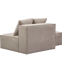 Hailey modul med halvt ryglæne venstrevendt i sand L:148 x D: 100 x H: 65 cm