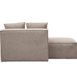 Hailey modul med halvt ryglæne venstrevendt i sand L:148 x D: 100 x H: 65 cm