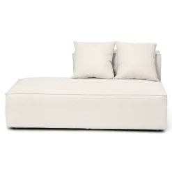 Hailey modul med halvt ryglæne venstrevendt i beige L: 148 x D: 100 x H: 65 cm