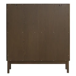 Havana vitrineskab i røget eg med 2 låger - 110x40x100 cm