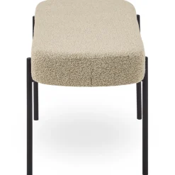 Helena bænk i beige boucle 100x36x43 cm