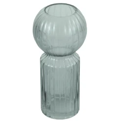 Hera glas vase grå 23 cm