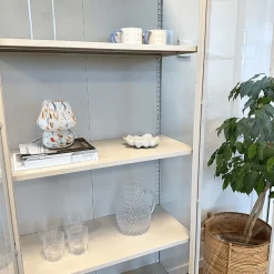 Herman Vitrineskab - Beige metal/glas - 170x40x85 cm