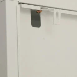 Herman Vitrineskab - Hvidt metal/glas - 110x40x140 cm