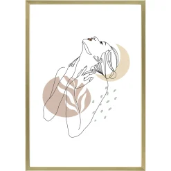 Ibi billedramme 21x30 cm guld