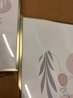 Ibi billedrammer bundle - 4 forskellige størrelser guld. Brudt emballage - se produktbeskrivelse (OU11773)