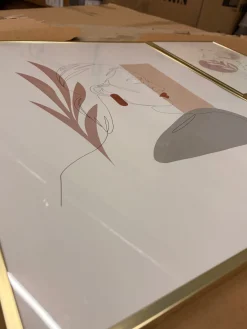 Ibi billedrammer bundle - 4 forskellige størrelser guld. Brudt emballage - se produktbeskrivelse (OU11773)