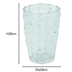 Iris glas vase multifarvet 28 cm