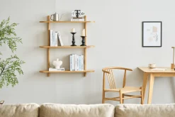 Juliet væghylde i eg med 3 hylder H:100 x D:22 x B:90 cm