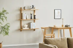Juliet væghylde i eg med 3 hylder H:100 x D:22 x B:90 cm