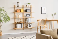 Juliet væghylde i eg med 5 hylder H:140 x D:22 x B:130 cm