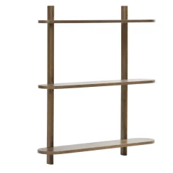 Juliet væghylde i røget eg med 3 hylder H:100 x D:22 x B:90 cm