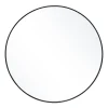Kajsa rundt spejl med sort ramme Ø70 cm