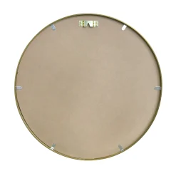Kaya rundt spejl med messing/guld ramme Ø70 cm
