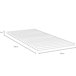 Kontinentalseng i beige 180x200 cm med 4 cm topmadras i PU-skum inkl. chrome ben