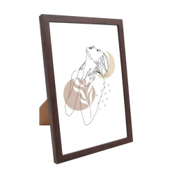 Lea billedramme 21x30 cm røget træ