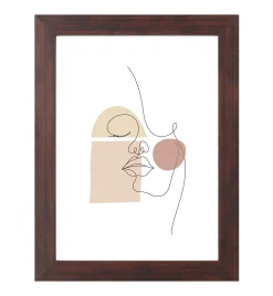 Lea billedramme 13x18 cm røget træ