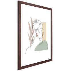 Lea billedramme 40x50 cm røget træ