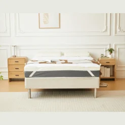 Leo hvid rullemadras 140x200 cm