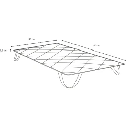 Leo hvid rullemadras 140x200 cm