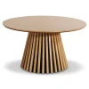 Lewis lamel sofabord Ø90 i egefinér