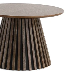 Lewis lamel sofabord røget eg Ø70 cm