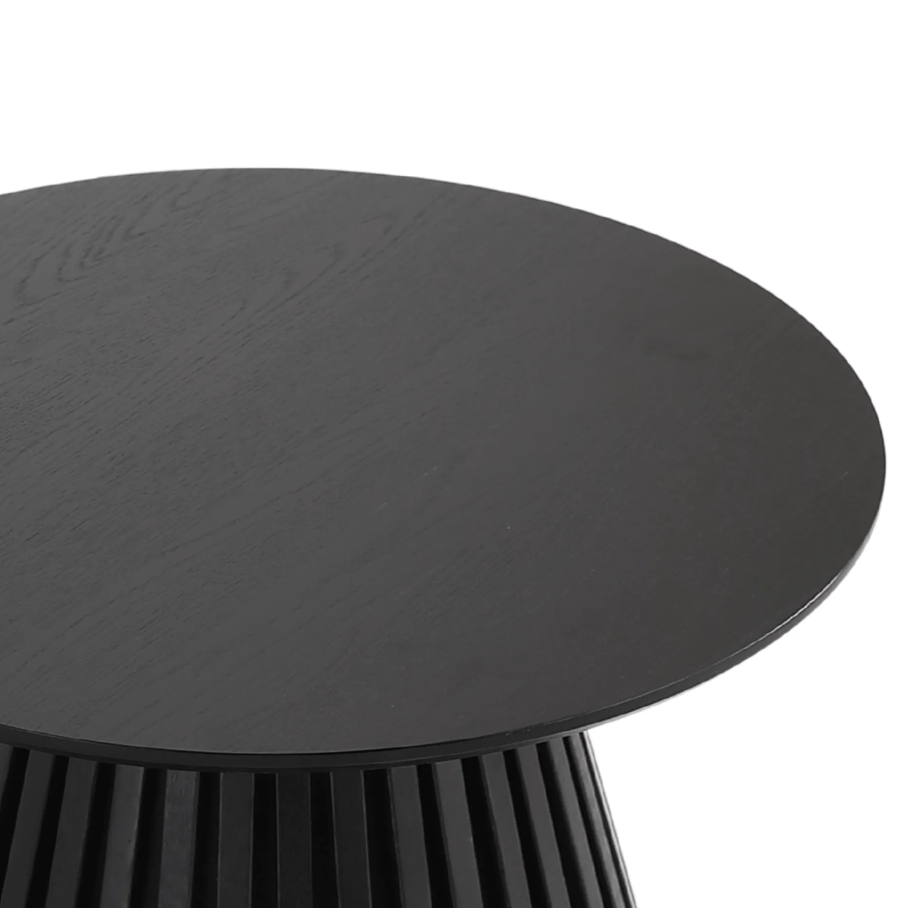 Lewis lamel sofabord sort Ø70 cm