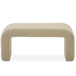 Lianna bænk i beige boucle 95x40x44 cm