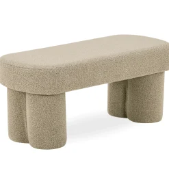 Linea bænk beige Boucle 100x42x44 cm