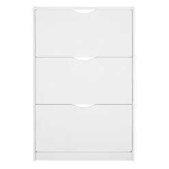 Livo skoskab med 3 låger i hvid