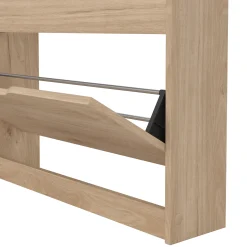 Livo skoskab med 2 låger i egelook