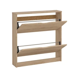 Livo skoskab med 2 låger i egelook