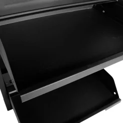 Louis skoskab - Sort metal med 2 låger