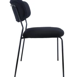 Lucia spisebordsstol - sort velour