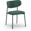Lucinda Spisebordsstol - grøn tekstil