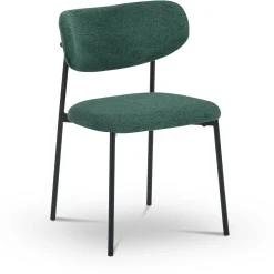 Lucinda Spisebordsstol - grøn tekstil
