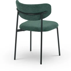 Lucinda Spisebordsstol - grøn tekstil