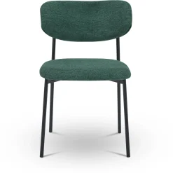 Lucinda Spisebordsstol - grøn tekstil
