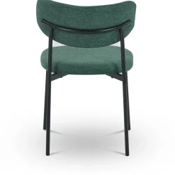 Lucinda Spisebordsstol - grøn tekstil