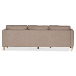 Lulu - Højrevendt og venstrevendt vendbar chaiselong sofa i sand - L: 215 x D: 82 x H: 78 cm