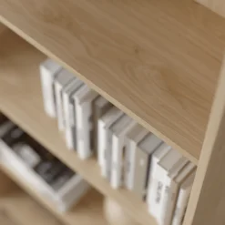 Maddie reol med 5 hylder i eg 175,5x66x25,5 cm