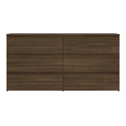 Maise kommode H:70 x B:138 x B:41 cm med 6 skuffer i røget egelook